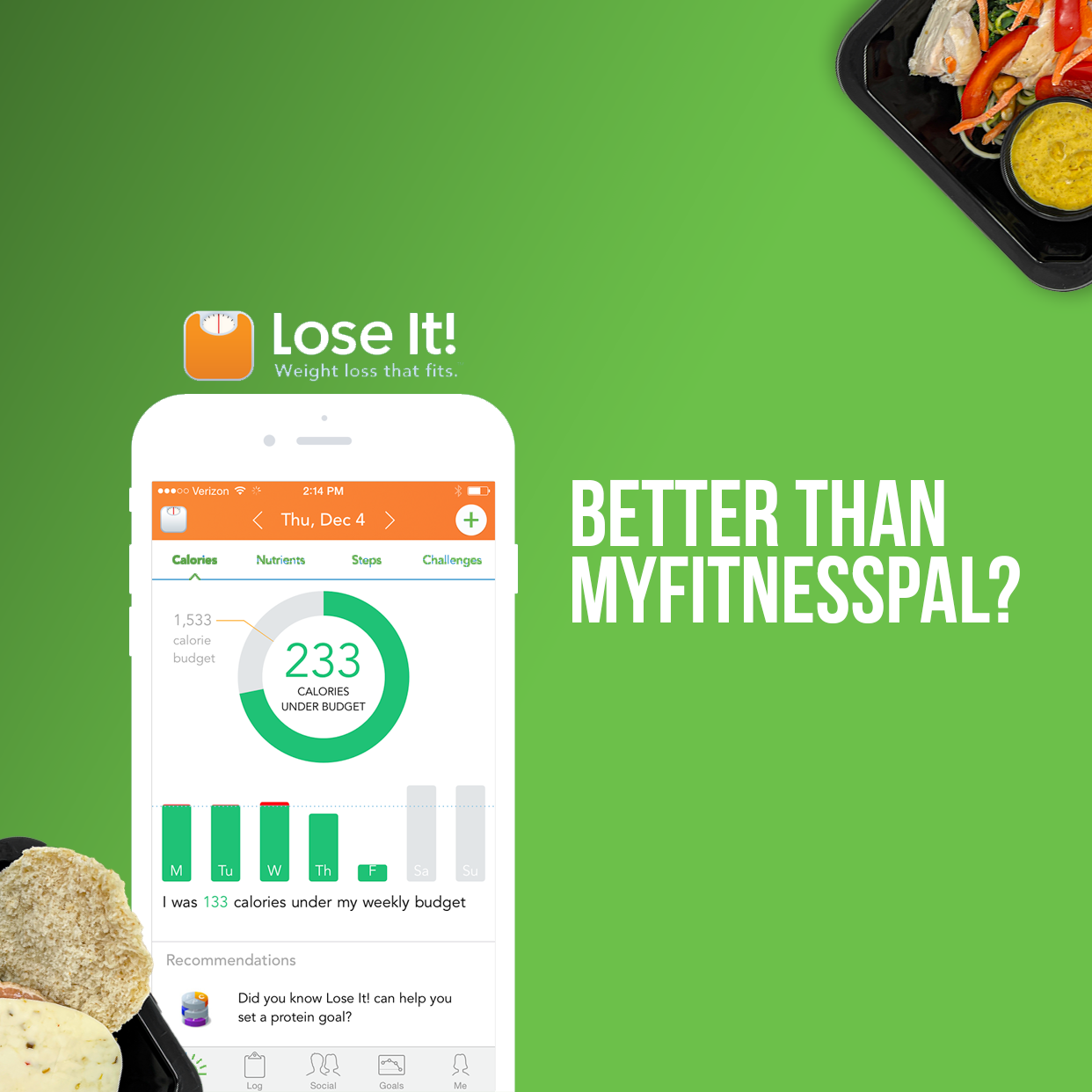 Lose It! to Replace MyFitnessPal?