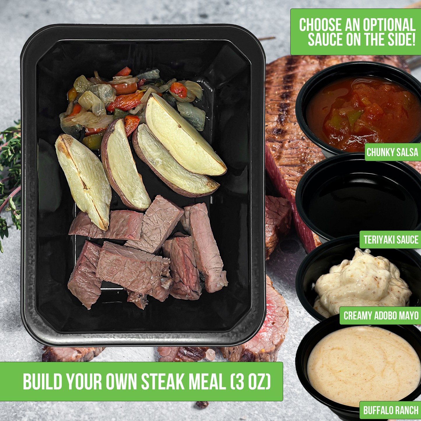 Steak Build-a-Meal (3 OZ)