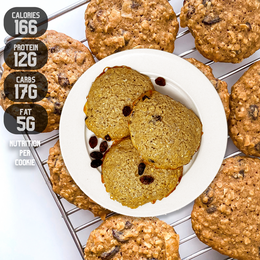 Oatmeal Raisin Protein Cookies